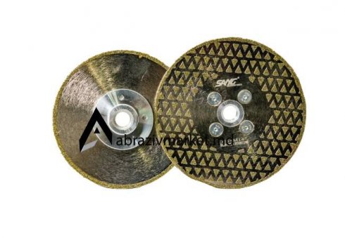 Алмазный диск напыление (пирамидка) Ø 115, 125хM14