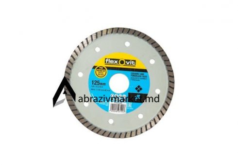 Алмазный диск турбо тонкий flexovit Ø 125